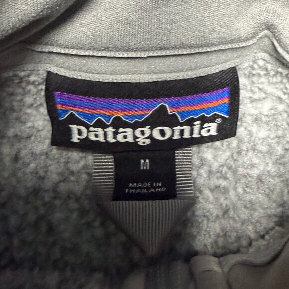 Patagonia Women’s Better Sweater 1/4 Zip Light Gray Size M EUC - Picture 5 of 9